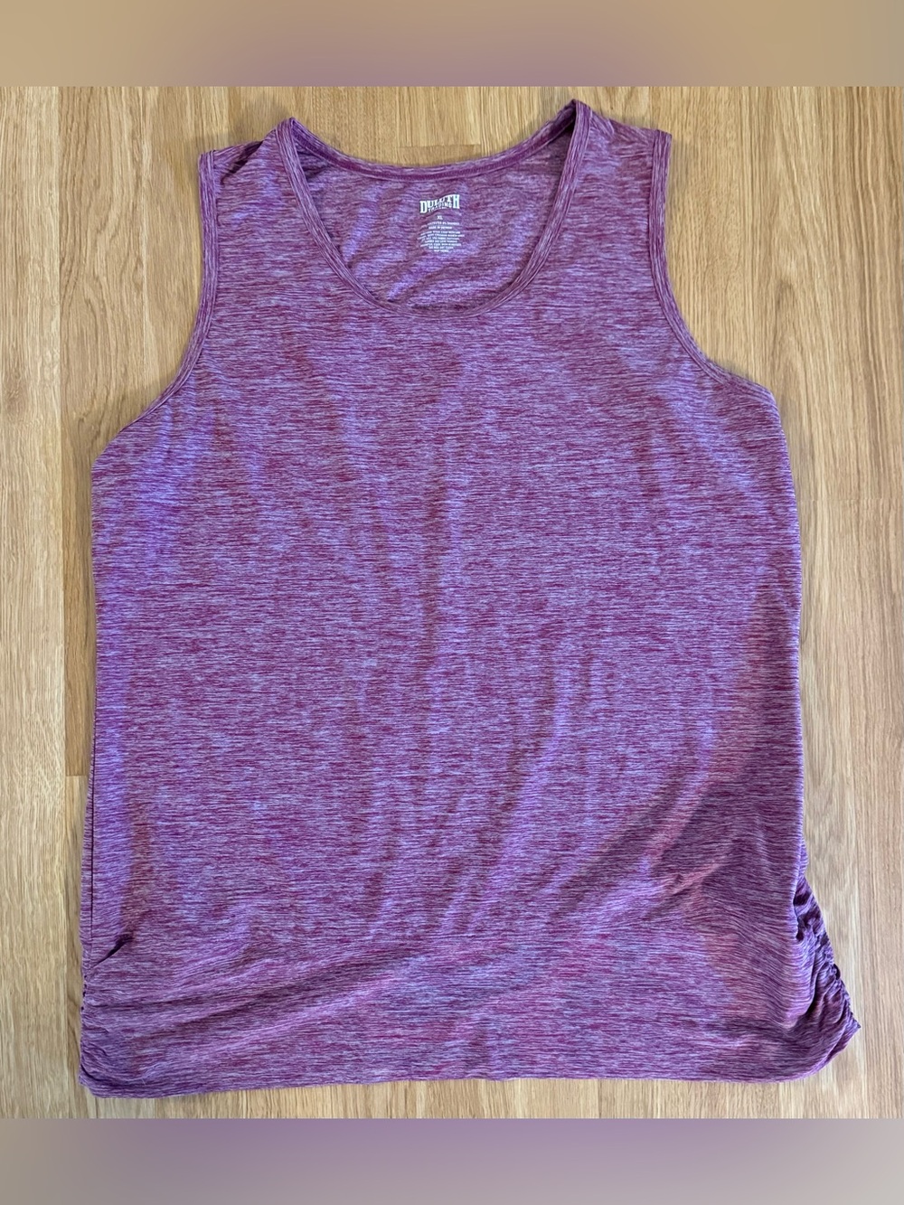EUC Duluth Trading Company Women's Active Tank Top - Side Ruching - Purple - XL